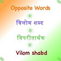 Vilom Shabd | Opposite Words | विलोम शब्द | विपरीतार्थक