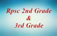 RPSC 2nd & 3rd grade teacher exam test paper 3